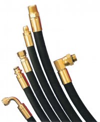 hydraulic hose with different fittings